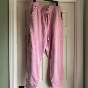 Scoop NYC Light Pink Joggers SIZE XXL SIZE 20 Super Soft and Comfy Cotton